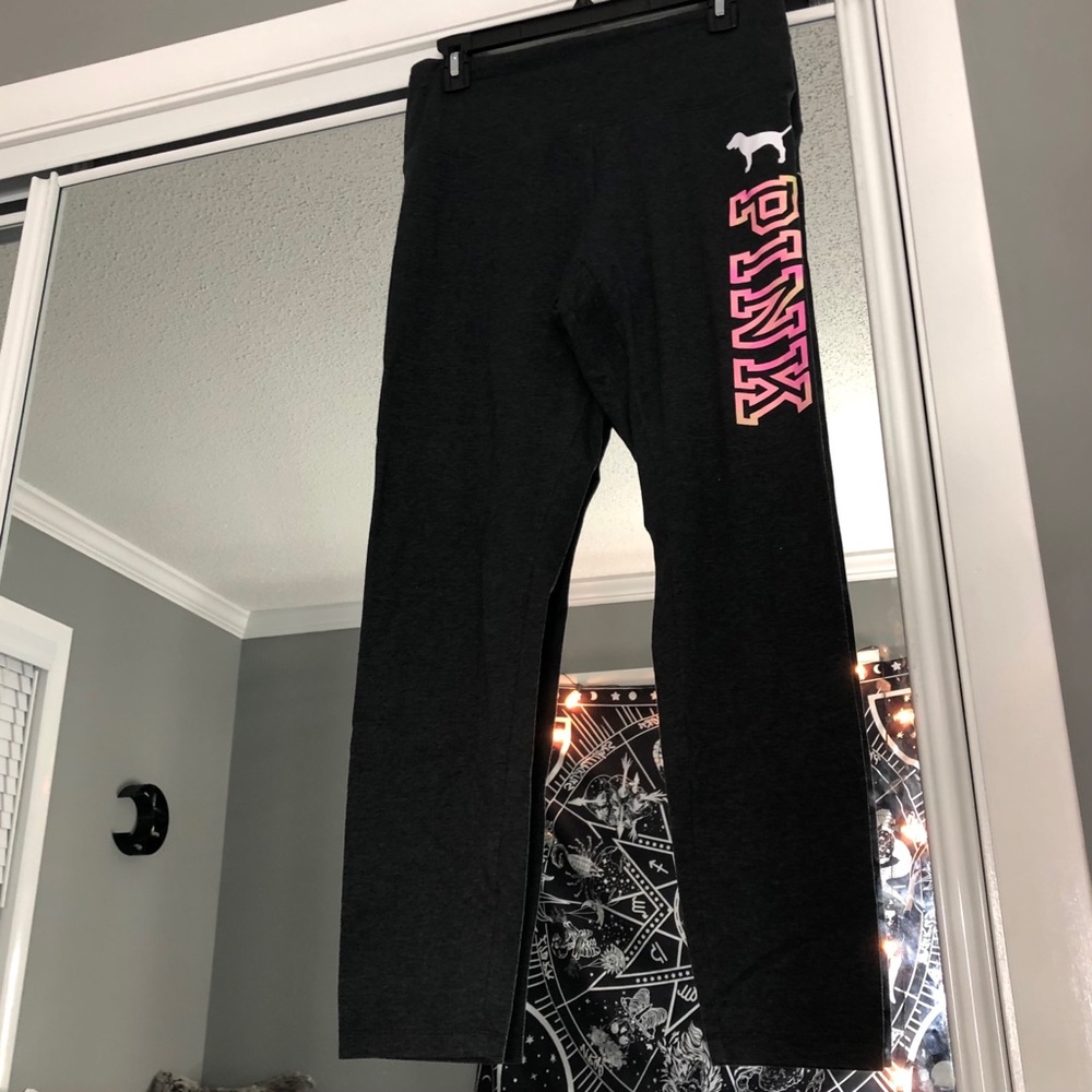 Gray Logo Leggings